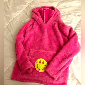 Girls Pink  Fleece Hoodie 
Size 8/10
